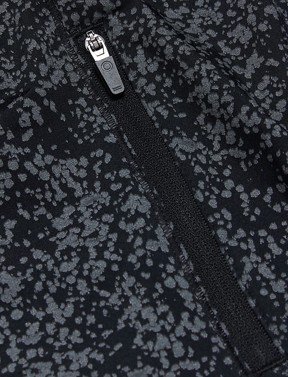 Printed Reflective Long Sleeve Running Top