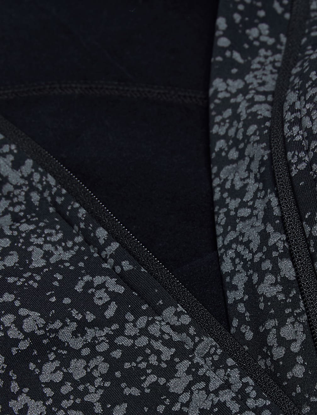 Printed Reflective Long Sleeve Running Top