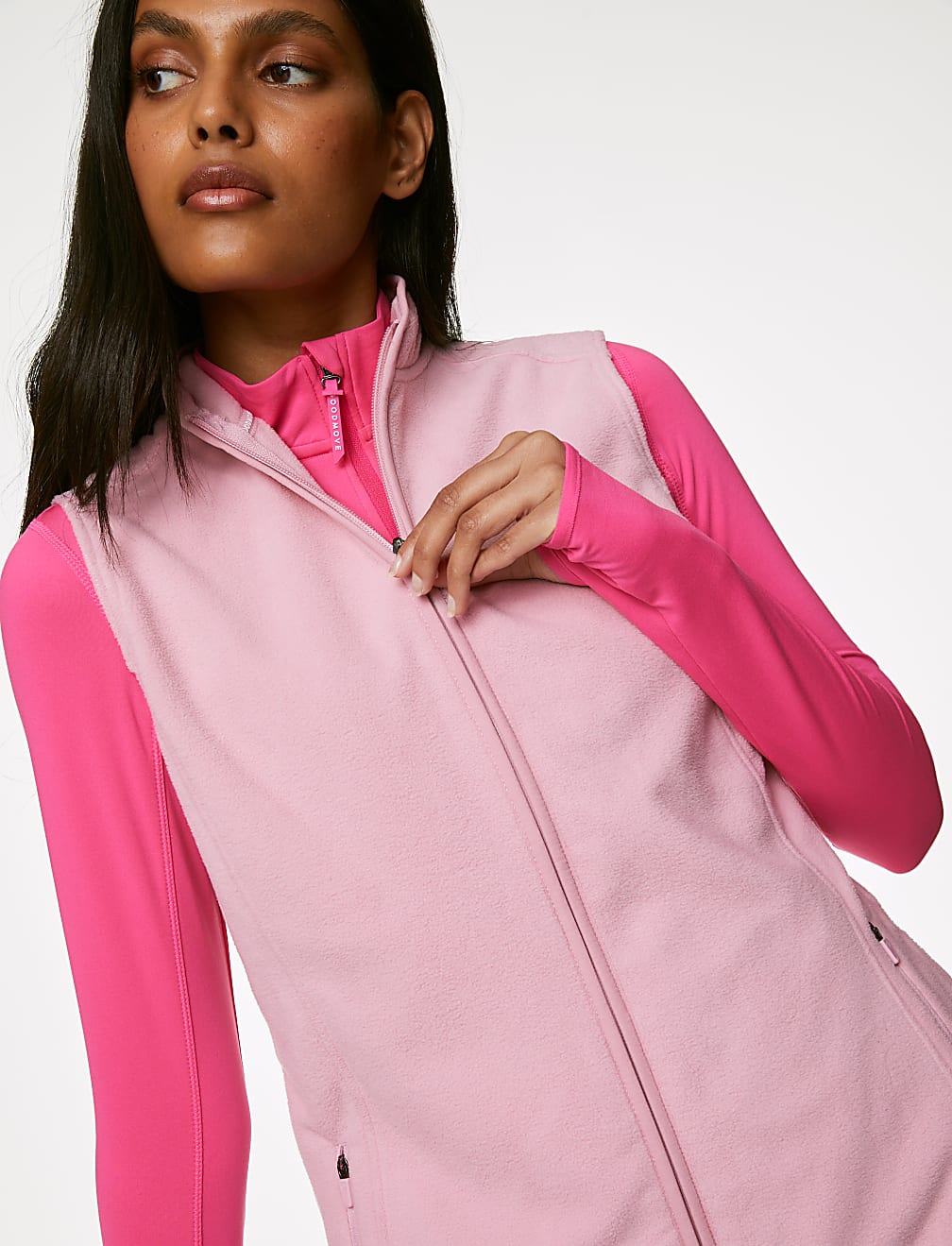 Zip Up Funnel Neck Gilet