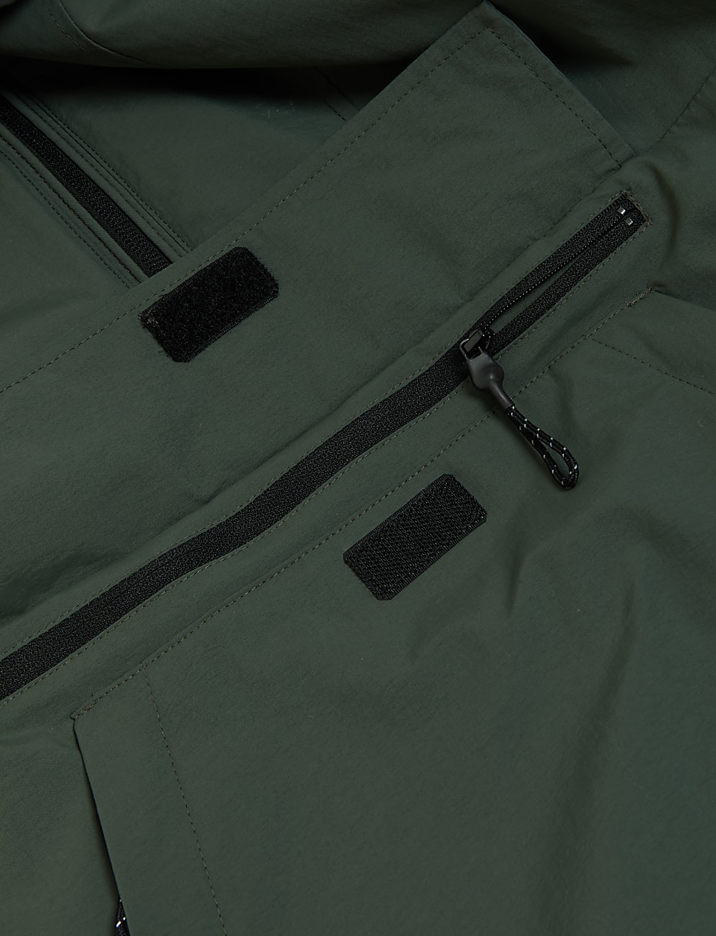 Fleece Lined Half Zip Hooded Jacket