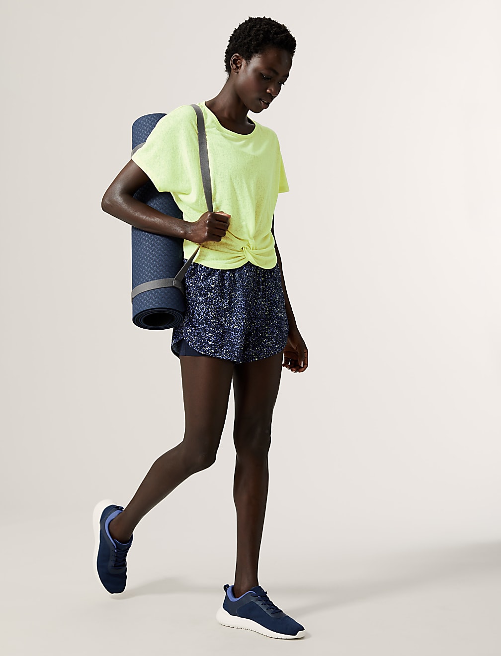 Twist Front Cropped T-Shirt