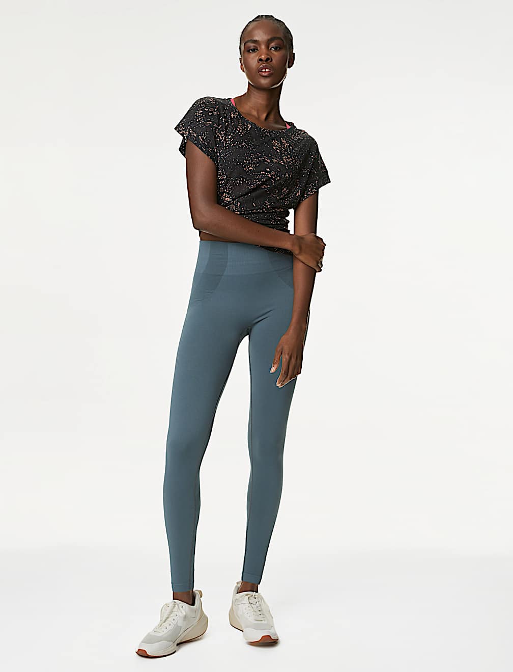 Printed Scoop Neck Relaxed T-Shirt