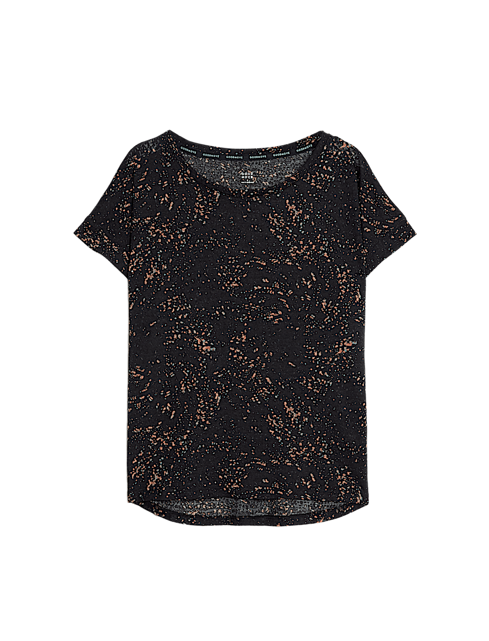 Printed Scoop Neck Relaxed T-Shirt