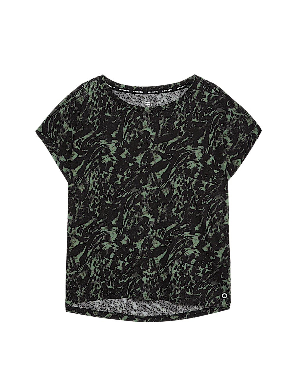 Printed Scoop Neck Relaxed T-Shirt