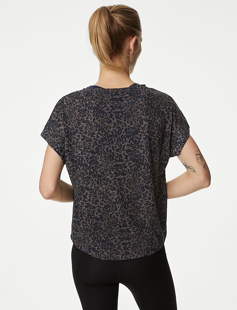 Printed Scoop Neck Relaxed T-Shirt