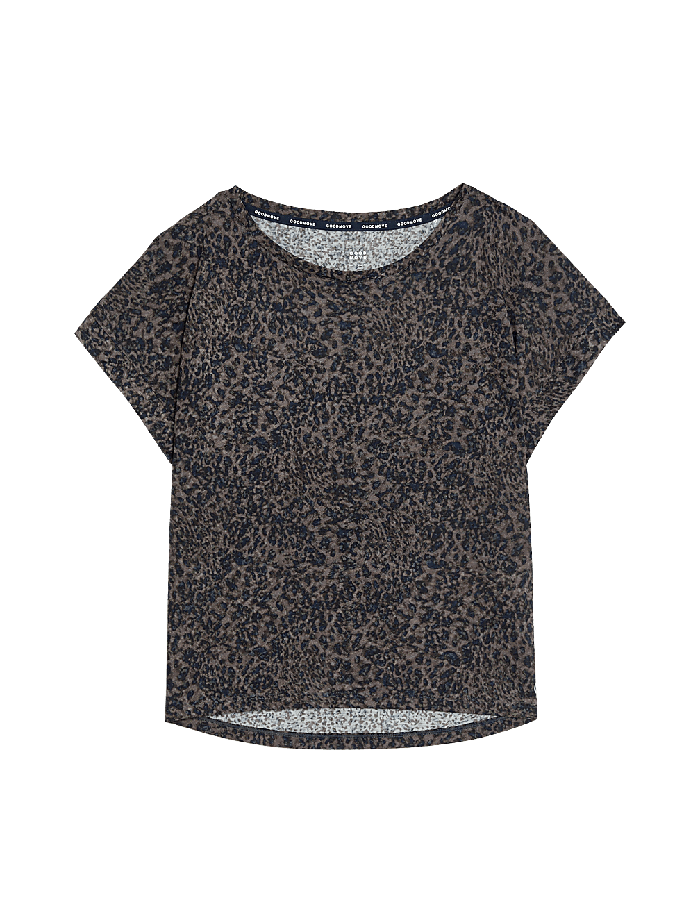 Printed Scoop Neck Relaxed T-Shirt