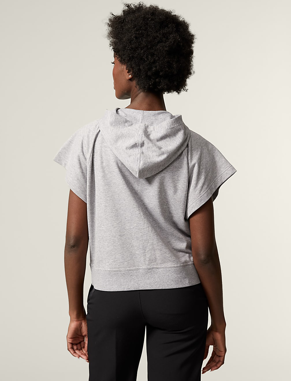 Cotton Rich Sleeveless Hoodie