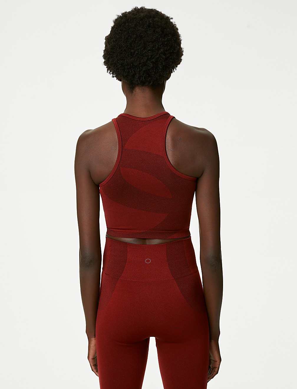 Scoop Neck Seamless Fitted Crop Top