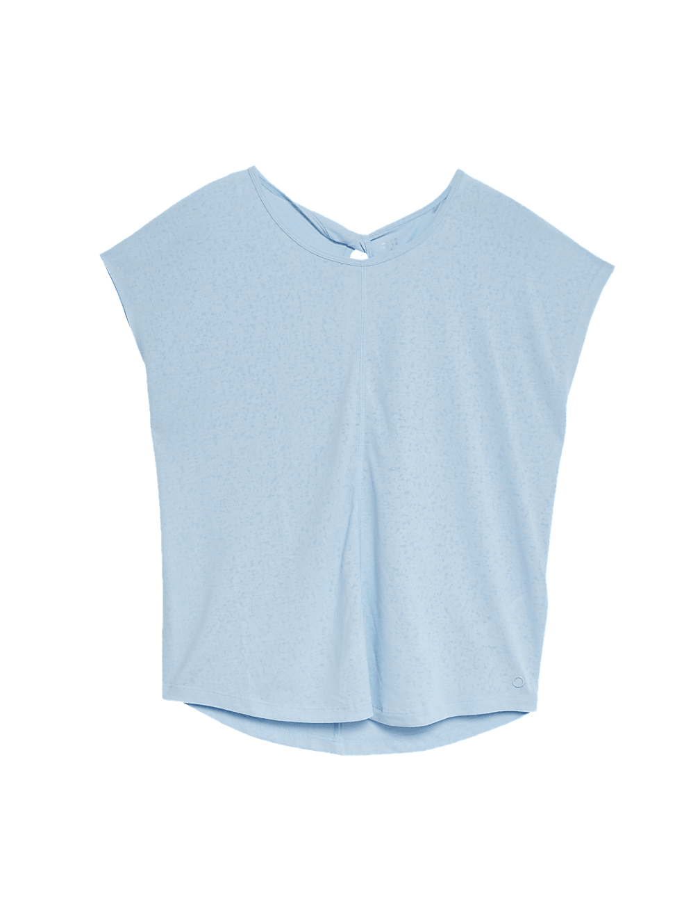 Scoop Neck Twist Back Yoga T-Shirt
