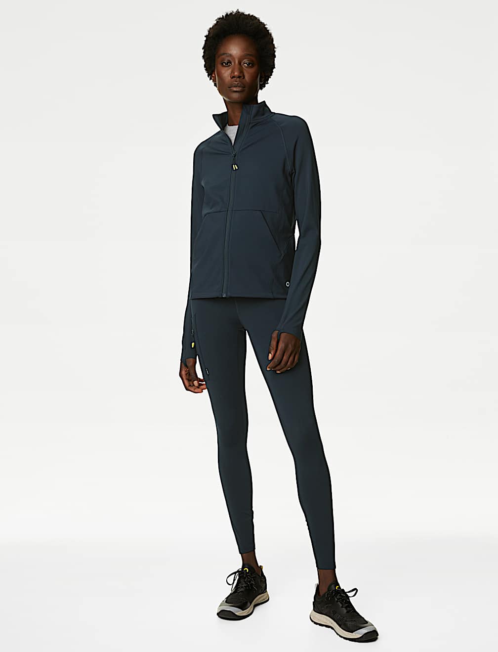 Funnel Neck Zip Up Walking Top