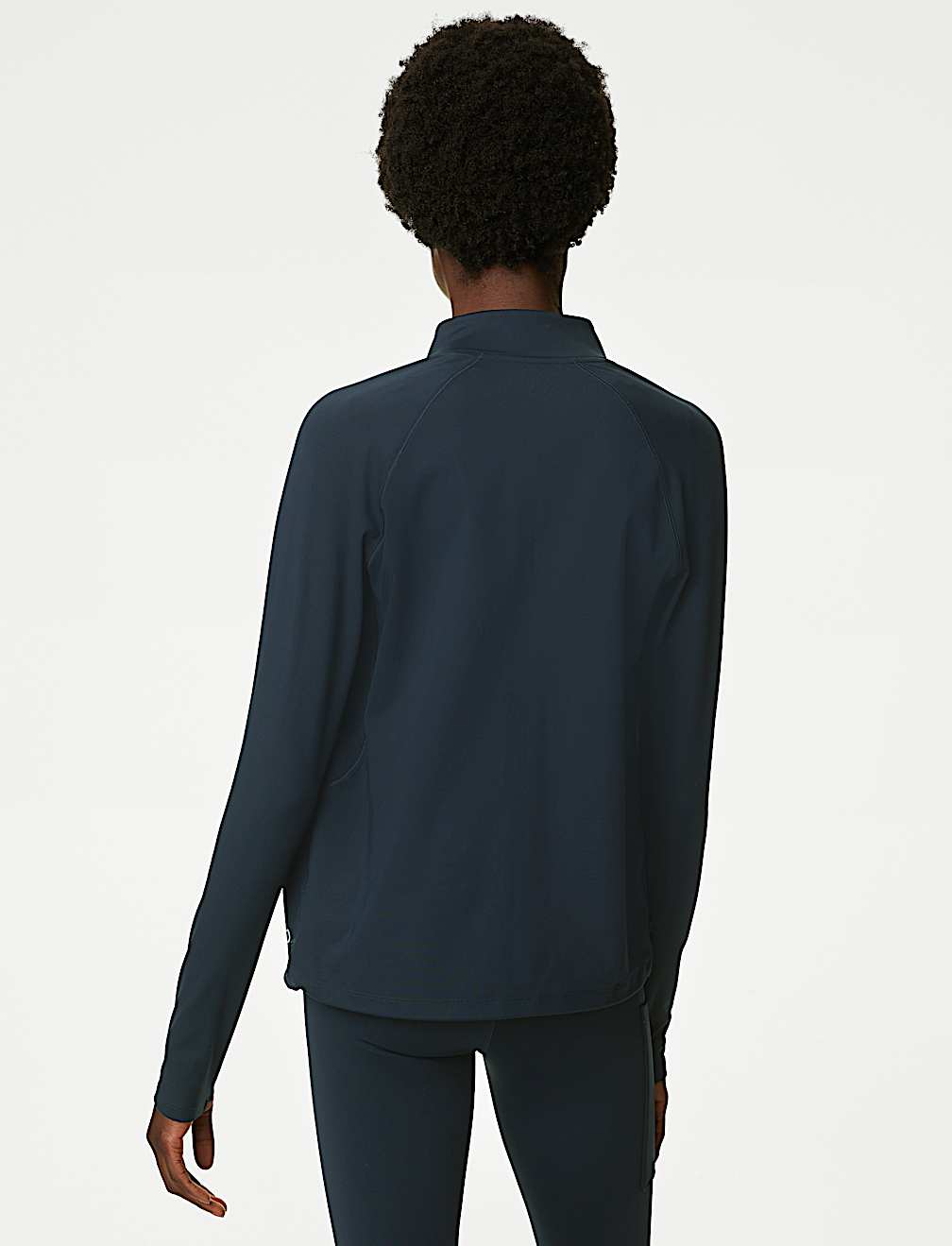 Funnel Neck Zip Up Walking Top