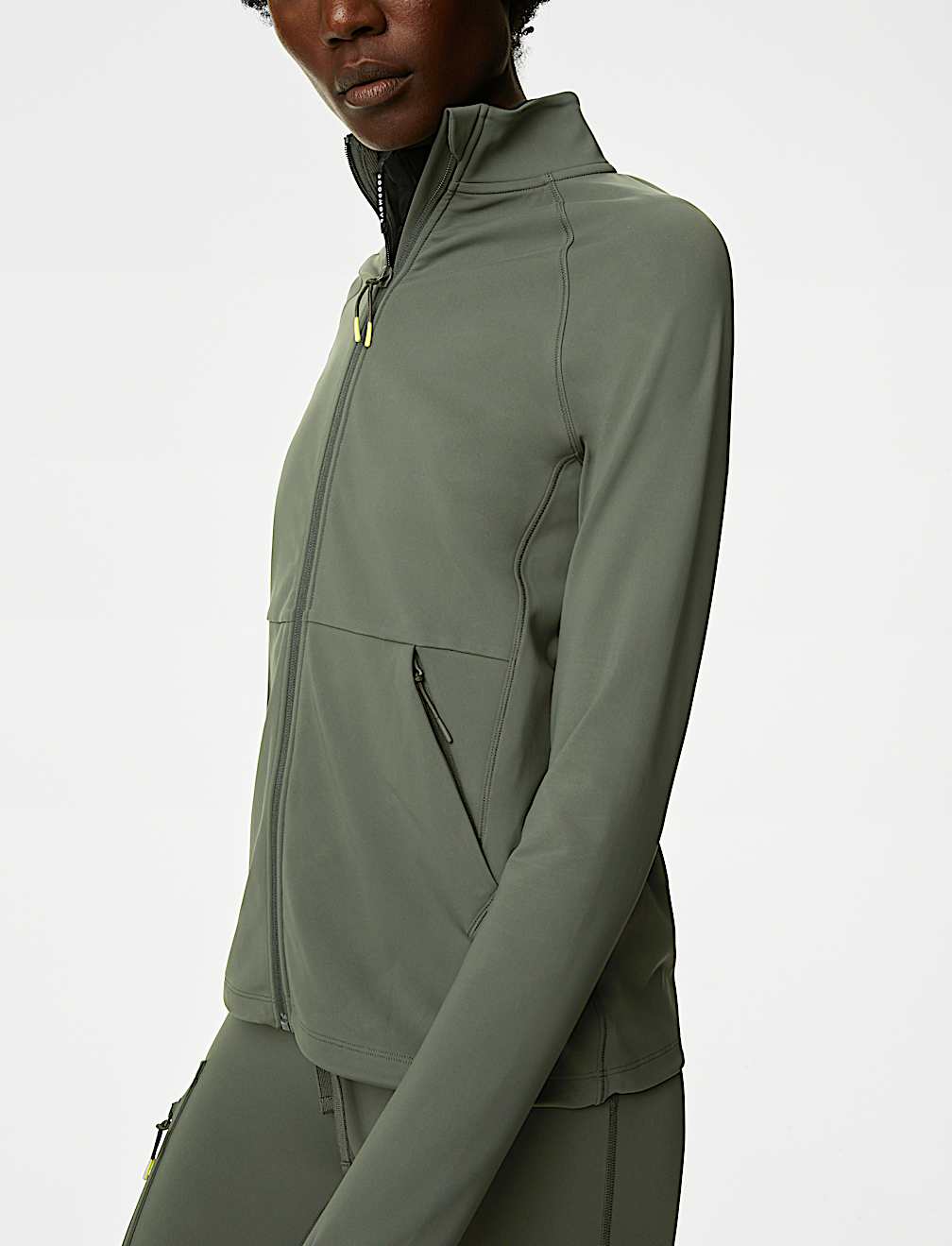 Funnel Neck Zip Up Walking Top