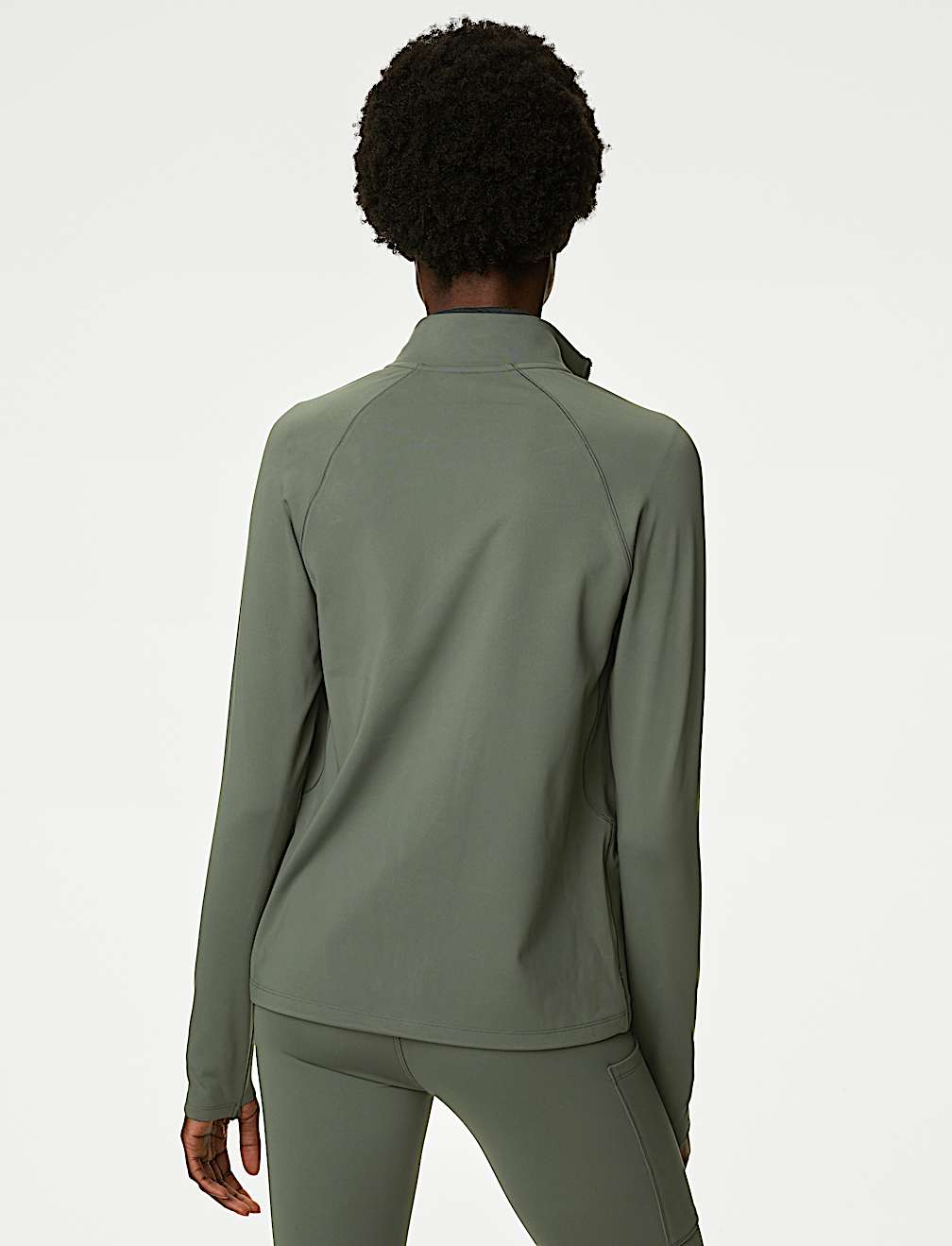 Funnel Neck Zip Up Walking Top