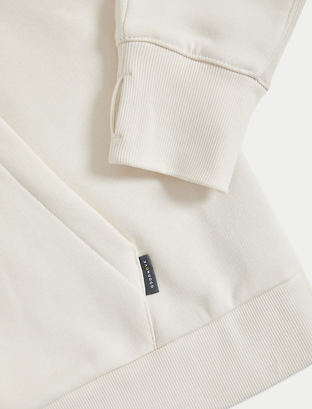 Cotton Rich Funnel Neck Half Zip Sweatshirt
