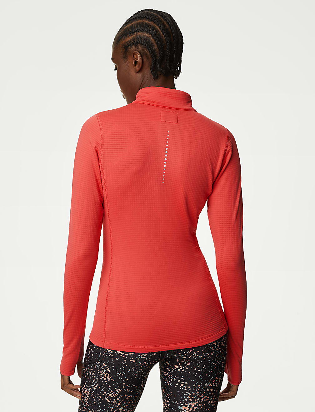 Thermal Textured Half Zip Running Top