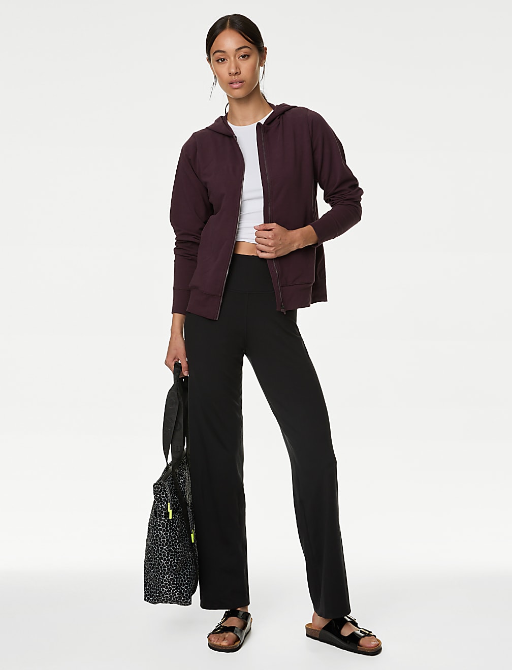 Cotton Rich Relaxed Zip Up Hoodie