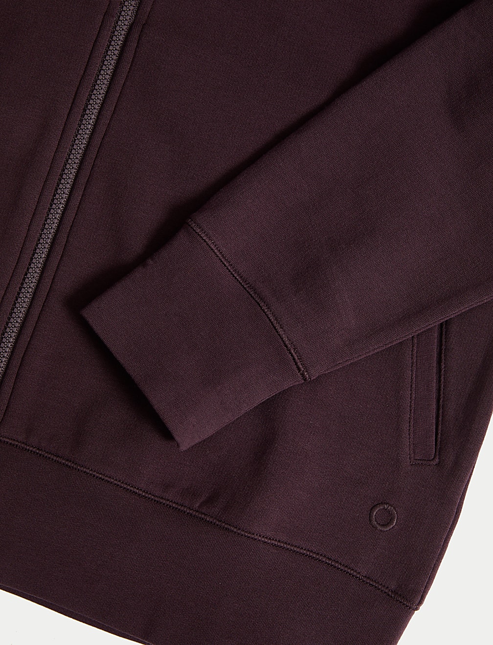 Cotton Rich Relaxed Zip Up Hoodie