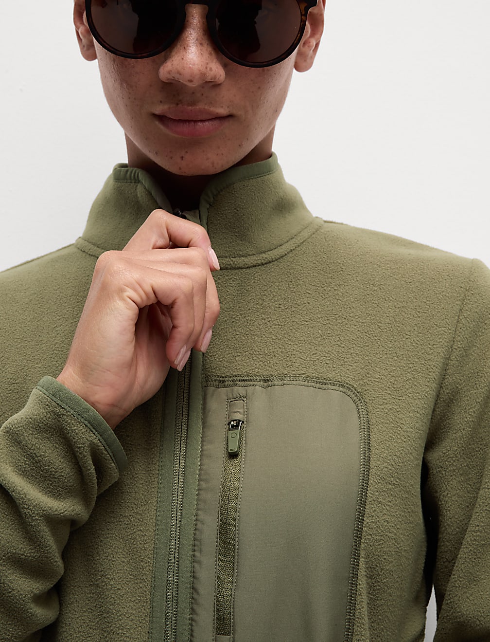 Thermal Zip Up Funnel Neck Fleece