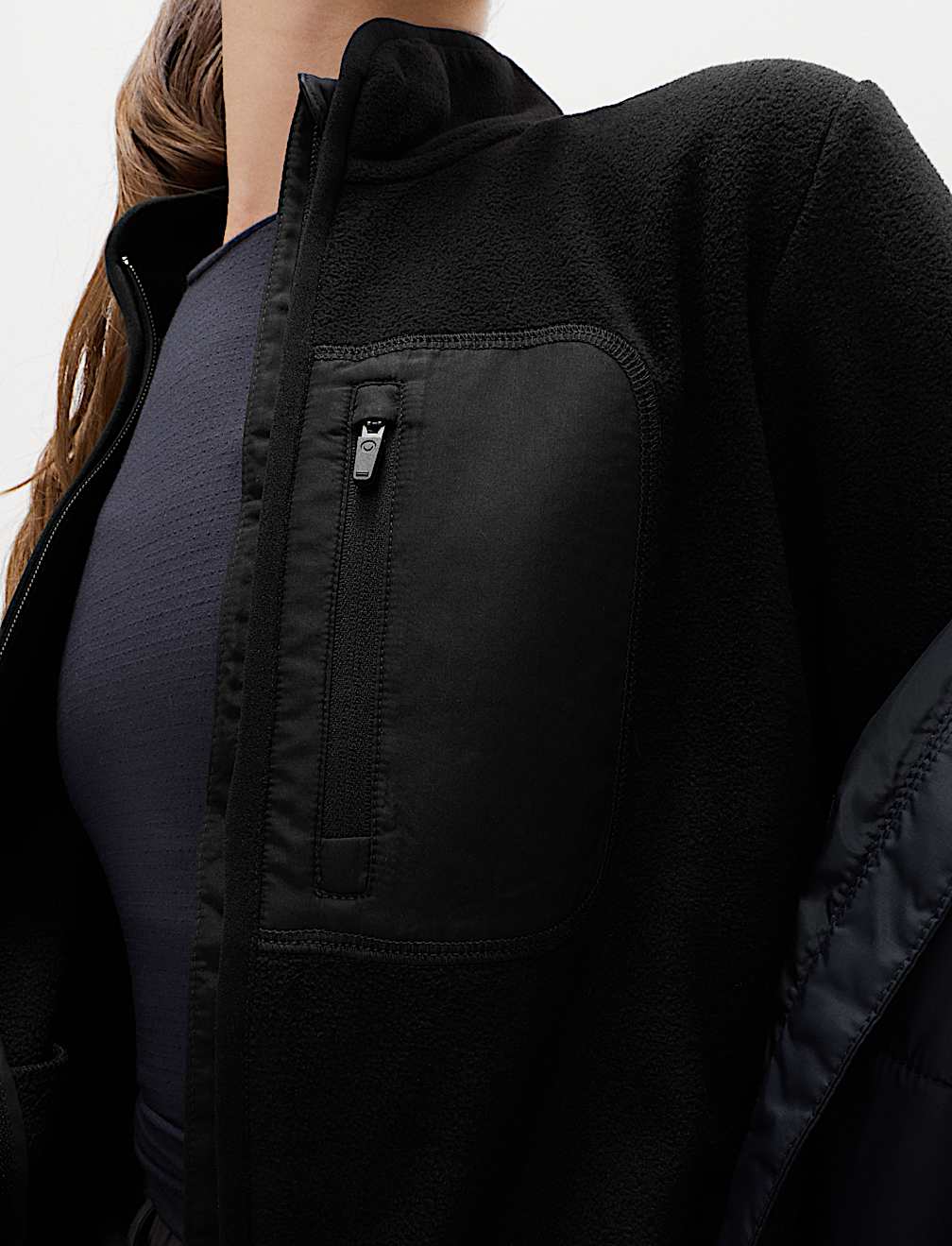 Thermal Zip Up Funnel Neck Fleece