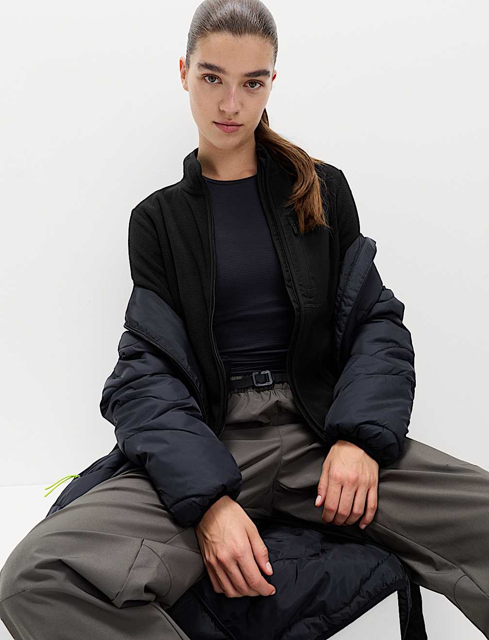 Thermal Zip Up Funnel Neck Fleece