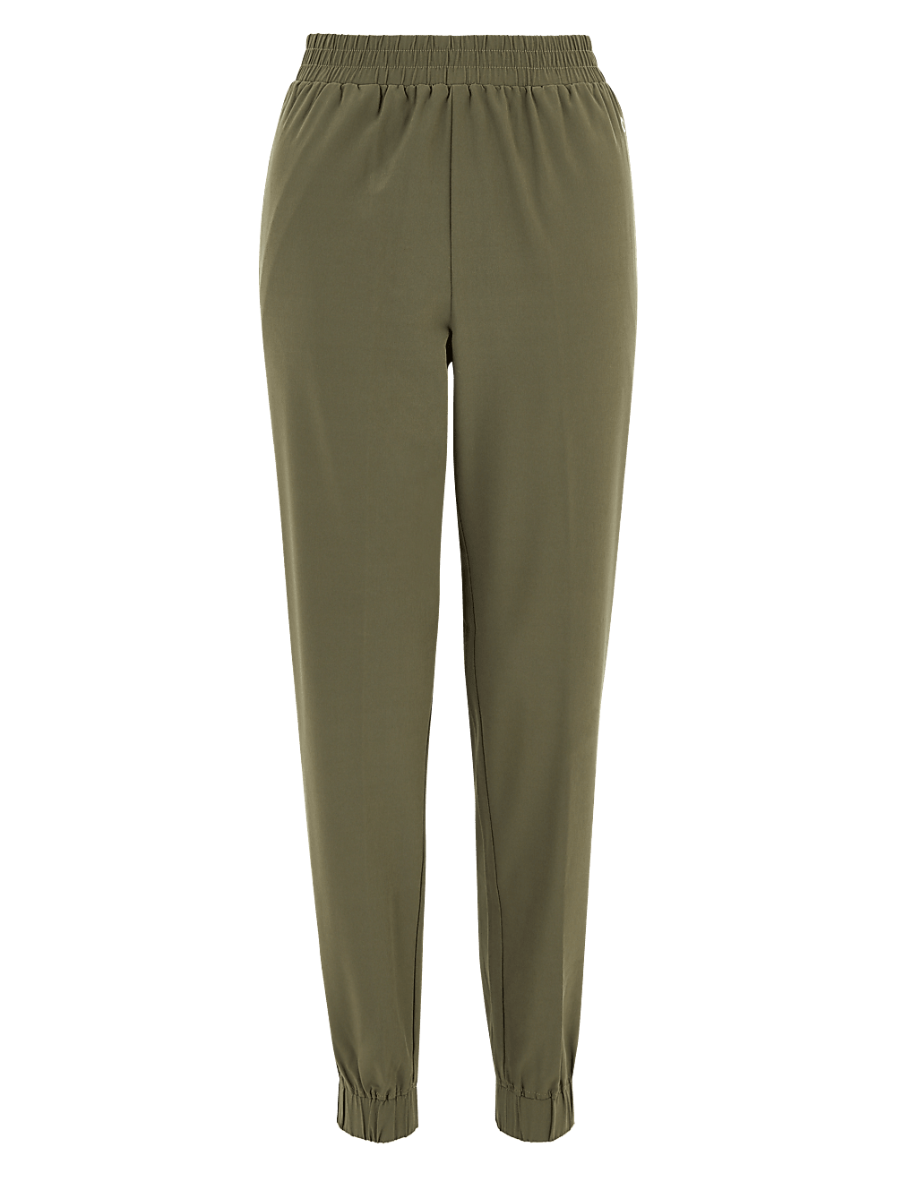 Woven Mesh Panelled Cuffed Joggers