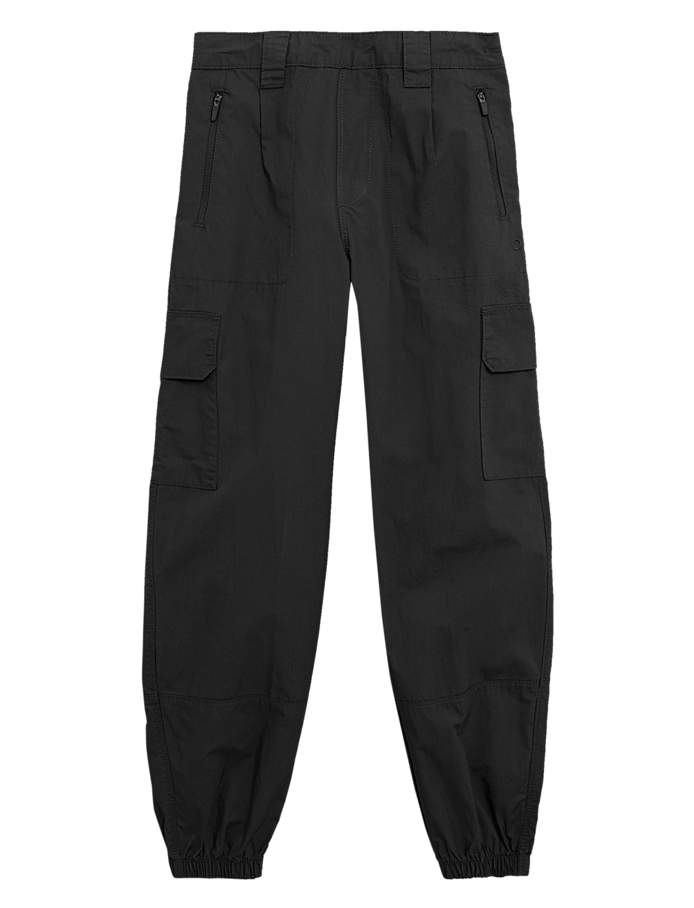 Pure Cotton Utility Cuffed Walking Trousers