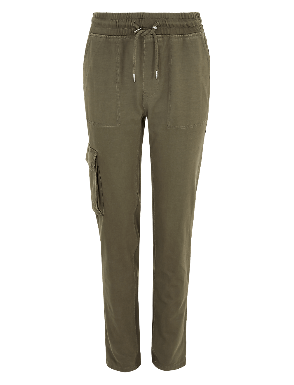 Cotton Cargo Straight Leg Joggers