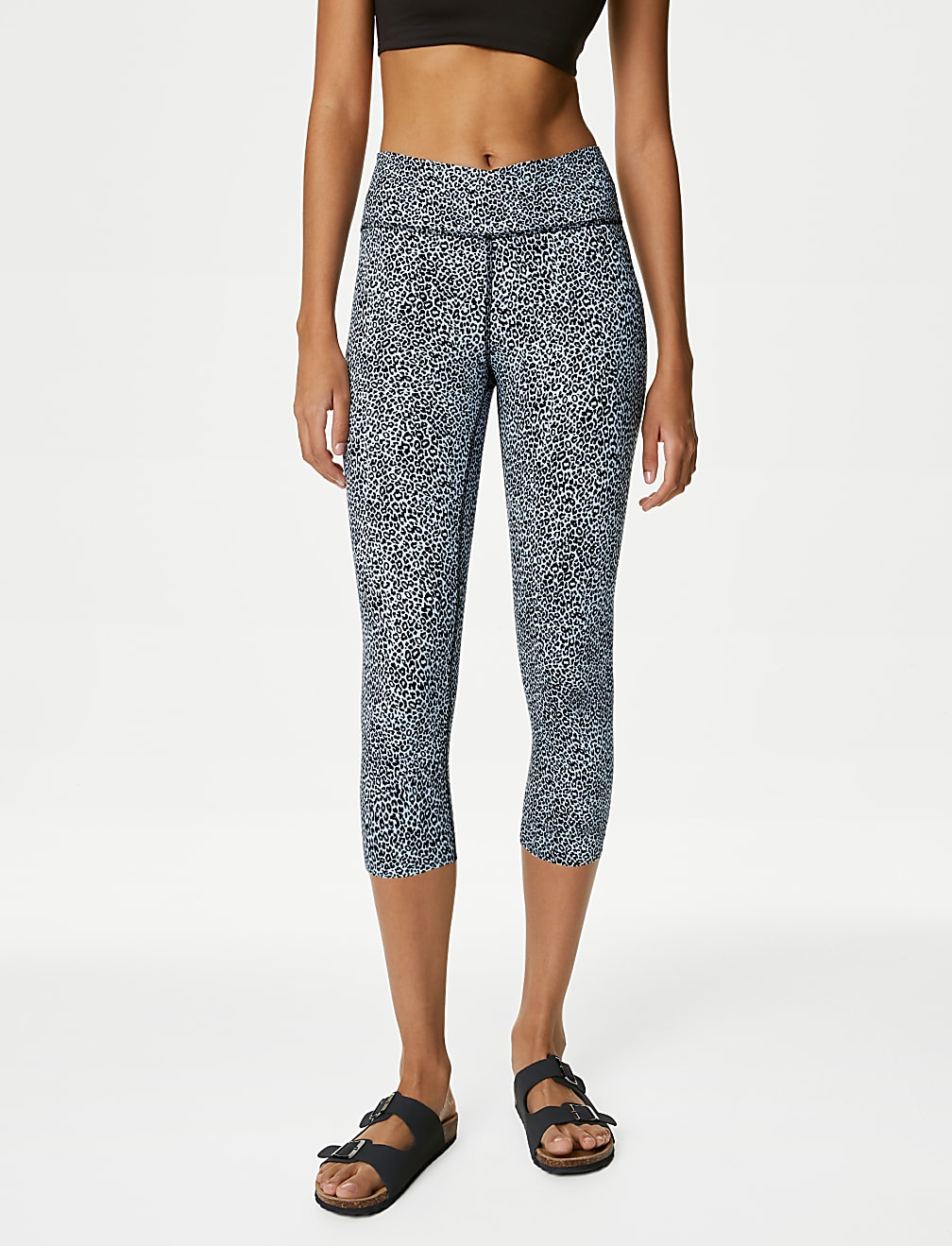 Go Balance Printed Cropped Yoga Leggings