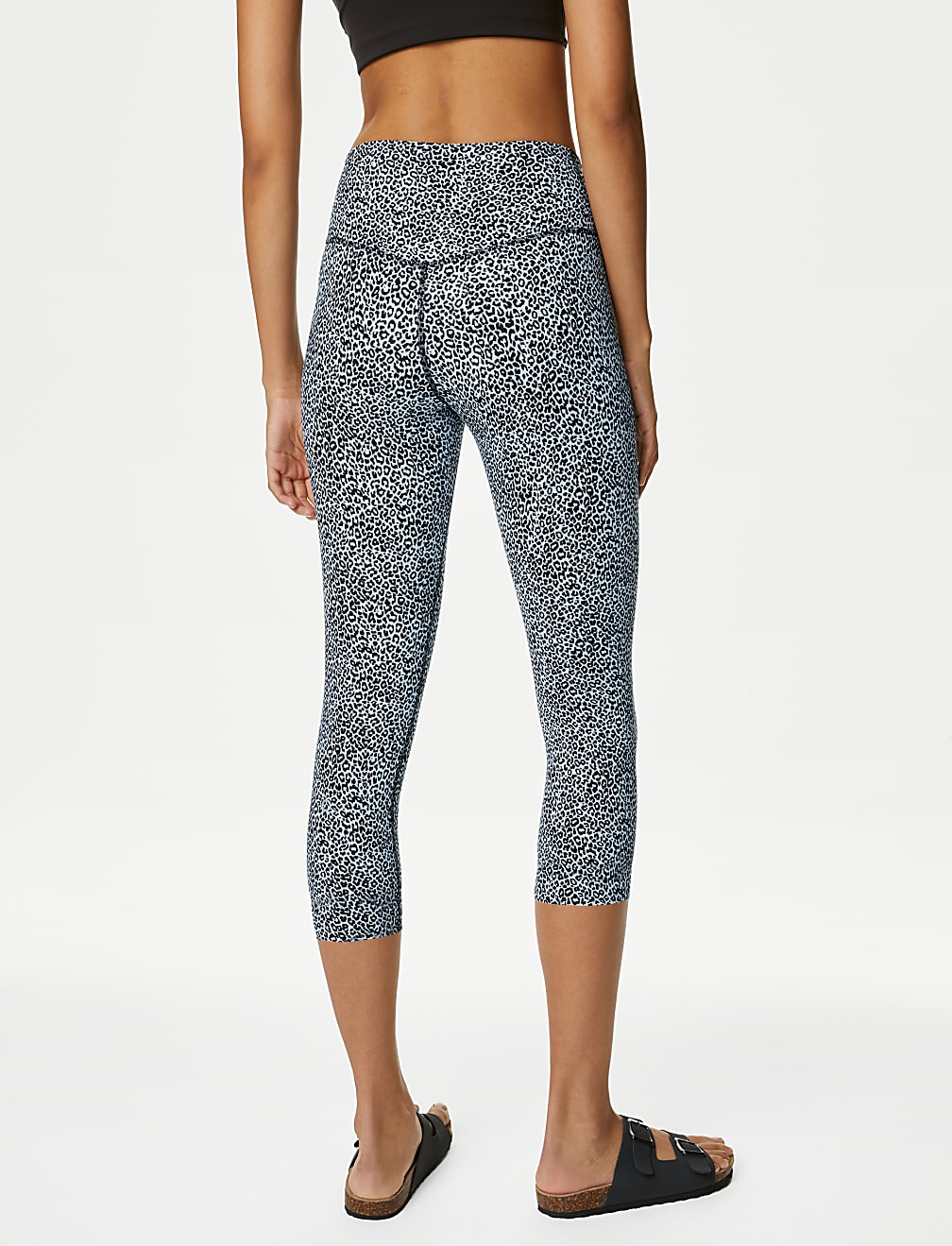 Go Balance Printed Cropped Yoga Leggings