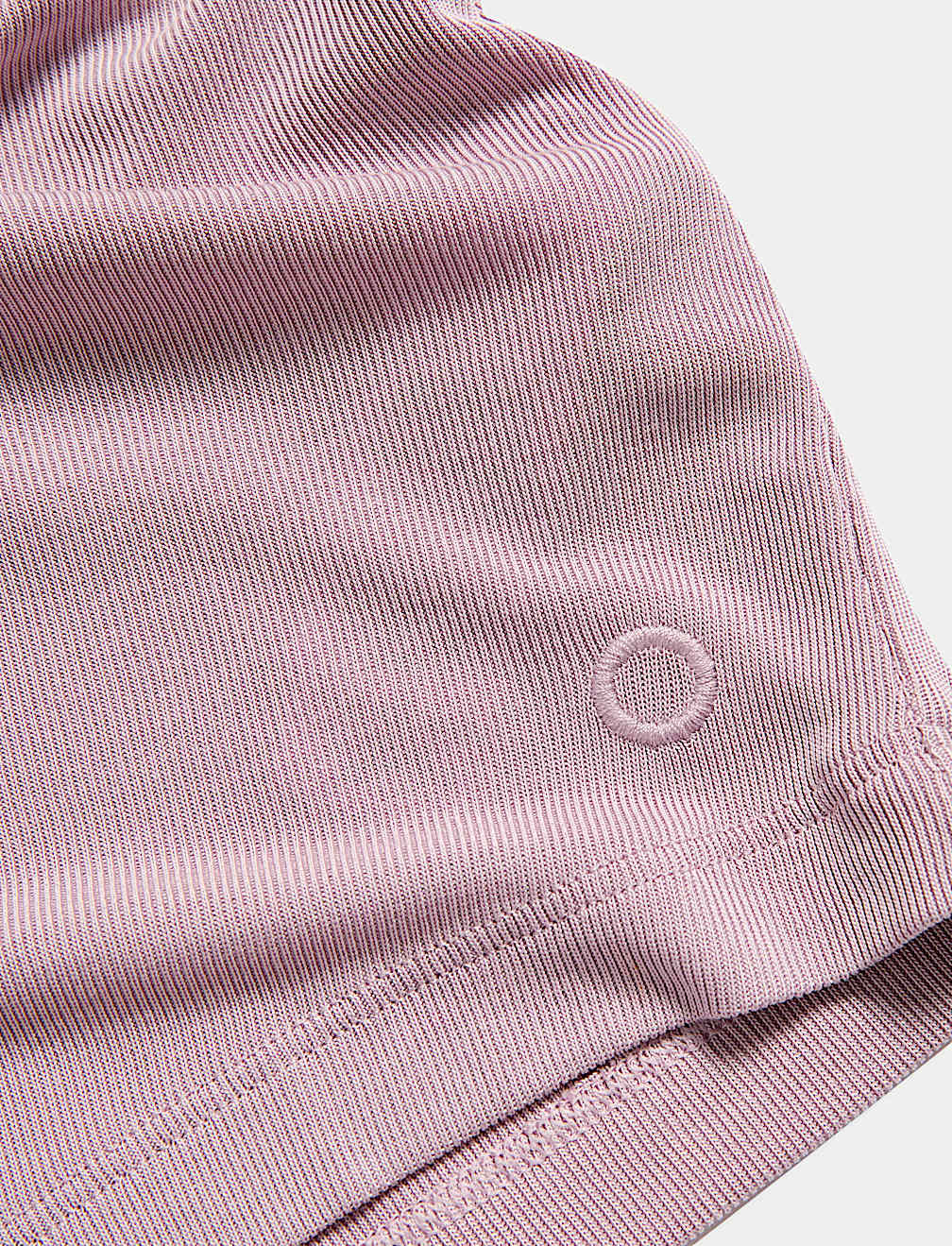 Modal Rich Rib Round Neck Boxy T-Shirt