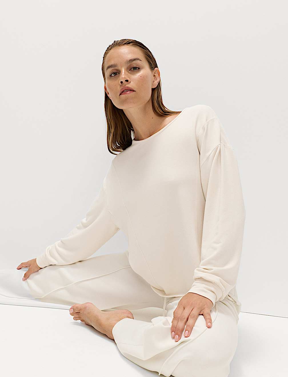 Modal Rich Strappy Back Sweatshirt