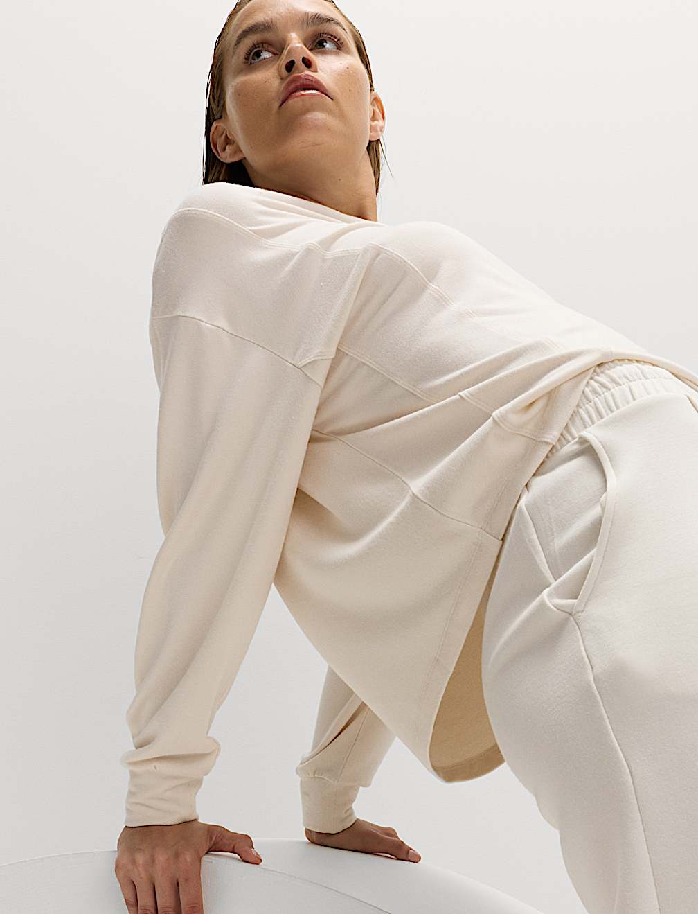 Modal Rich Strappy Back Sweatshirt