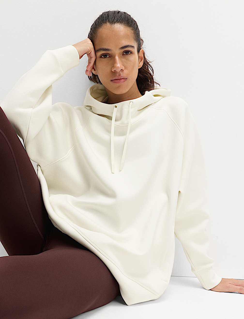 Relaxed Yoga Longline Hoodie