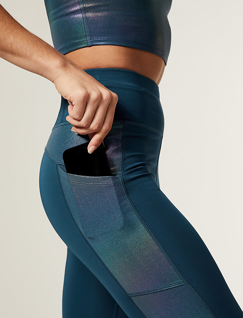 Go Move Panelled High Waisted Gym Leggings