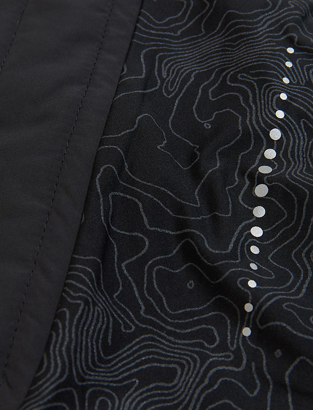 Reflective Padded Zip Up Running Jacket