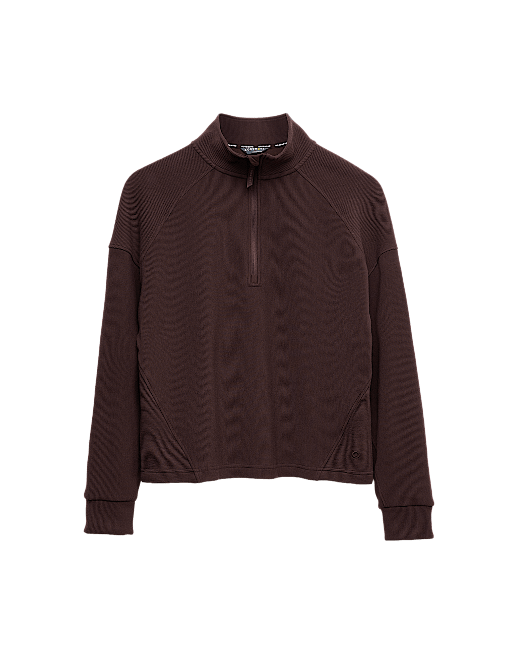 Rib Half Zip Yoga Sweatshirt
