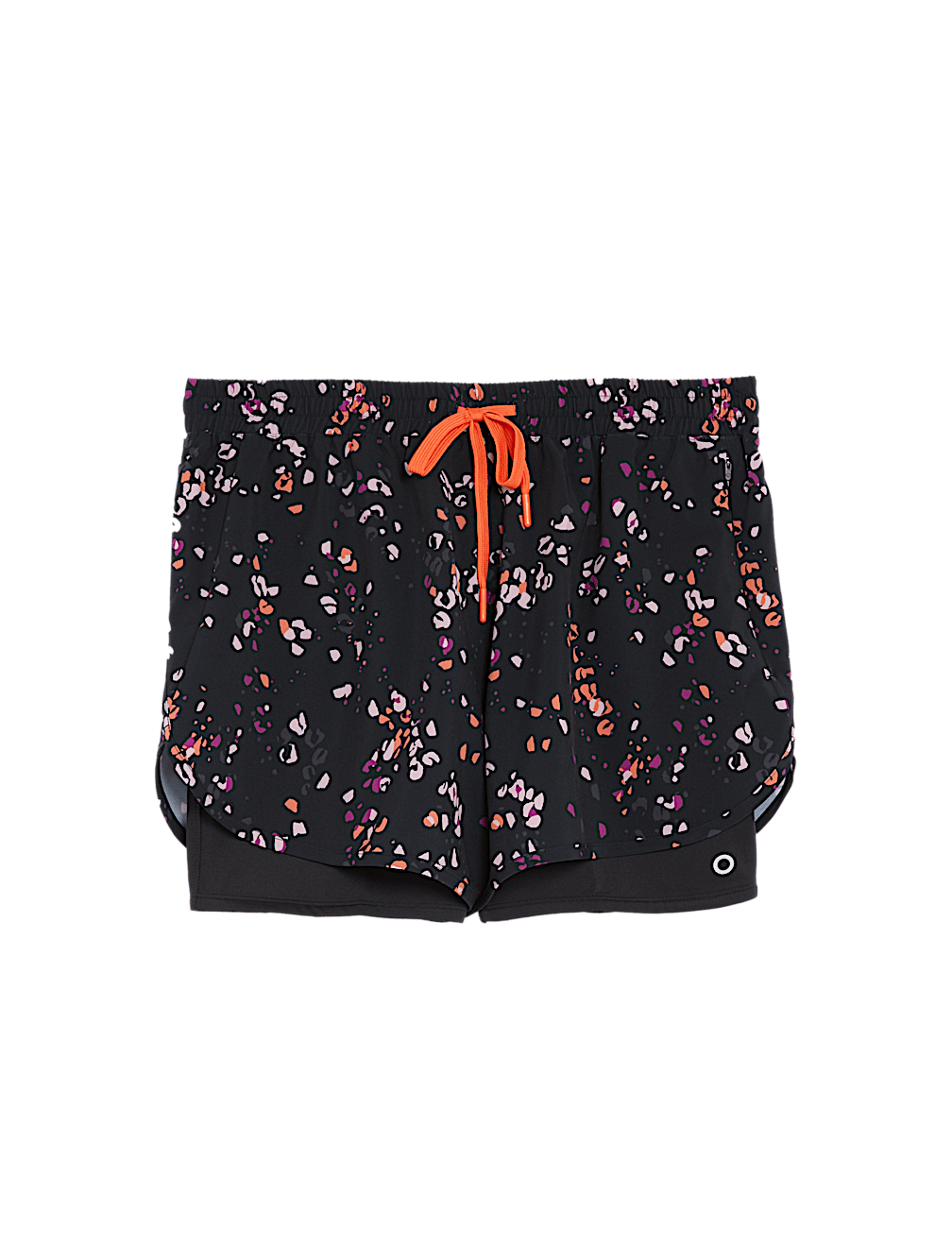 Woven Printed Layered Running Shorts