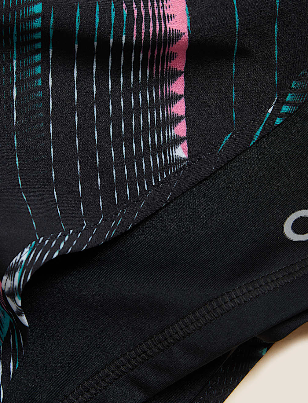 Woven Printed Layered Running Shorts
