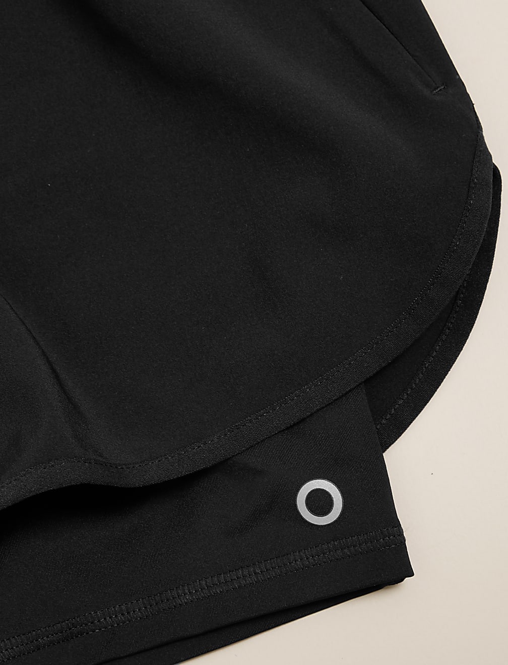 Woven Layered High Waisted Running Shorts