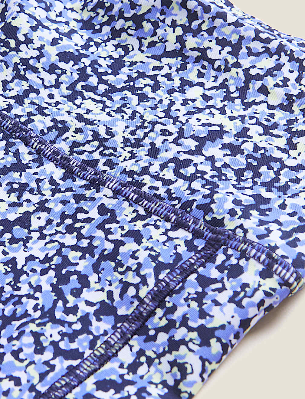 Go Move Printed High Waisted Gym Shorts