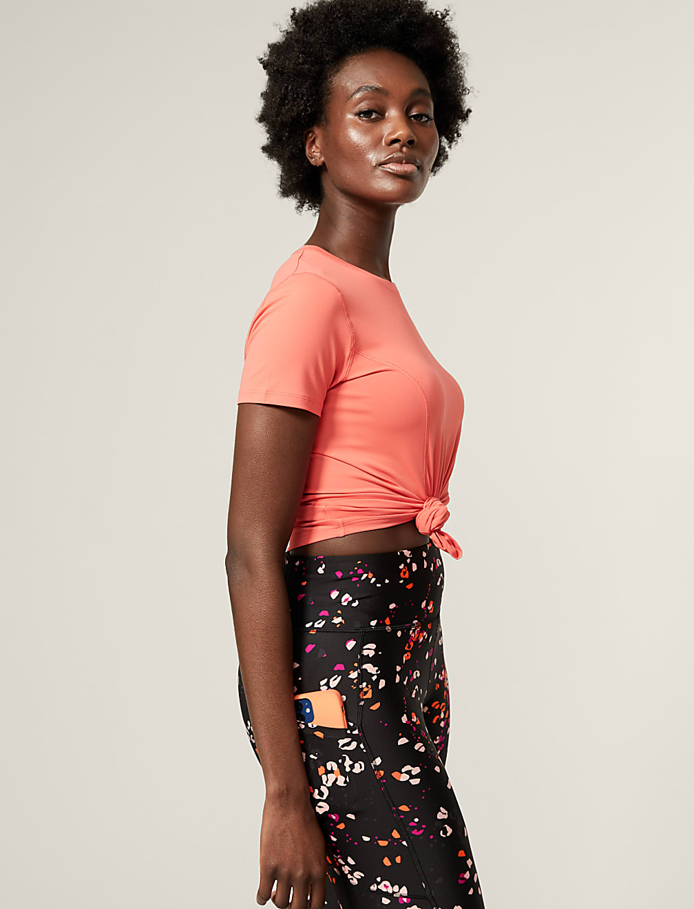 Go Move Printed Cropped Gym Leggings