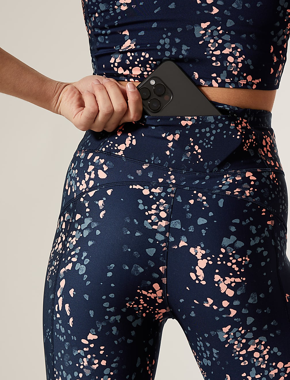 Go Move Printed High Waisted Gym Leggings