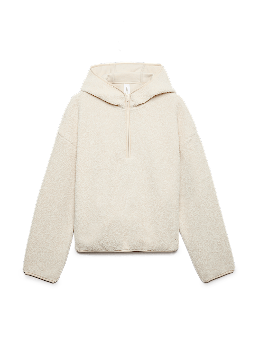 Borg Half Zip Hooded Fleece Jacket