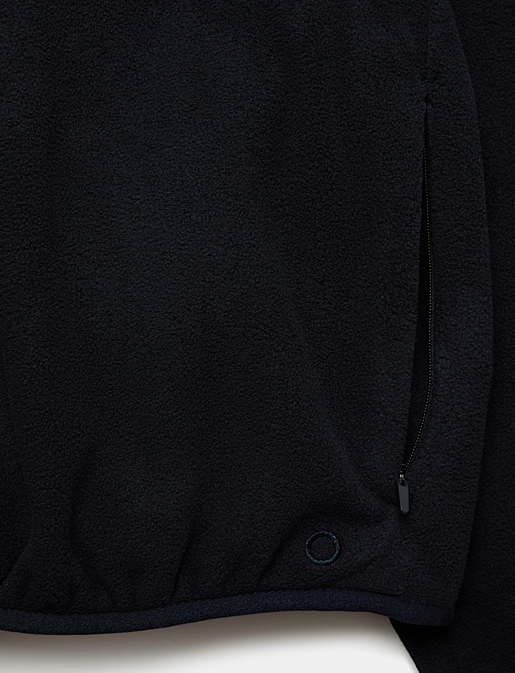Zip Up Funnel Neck Relaxed Fleece Jacket