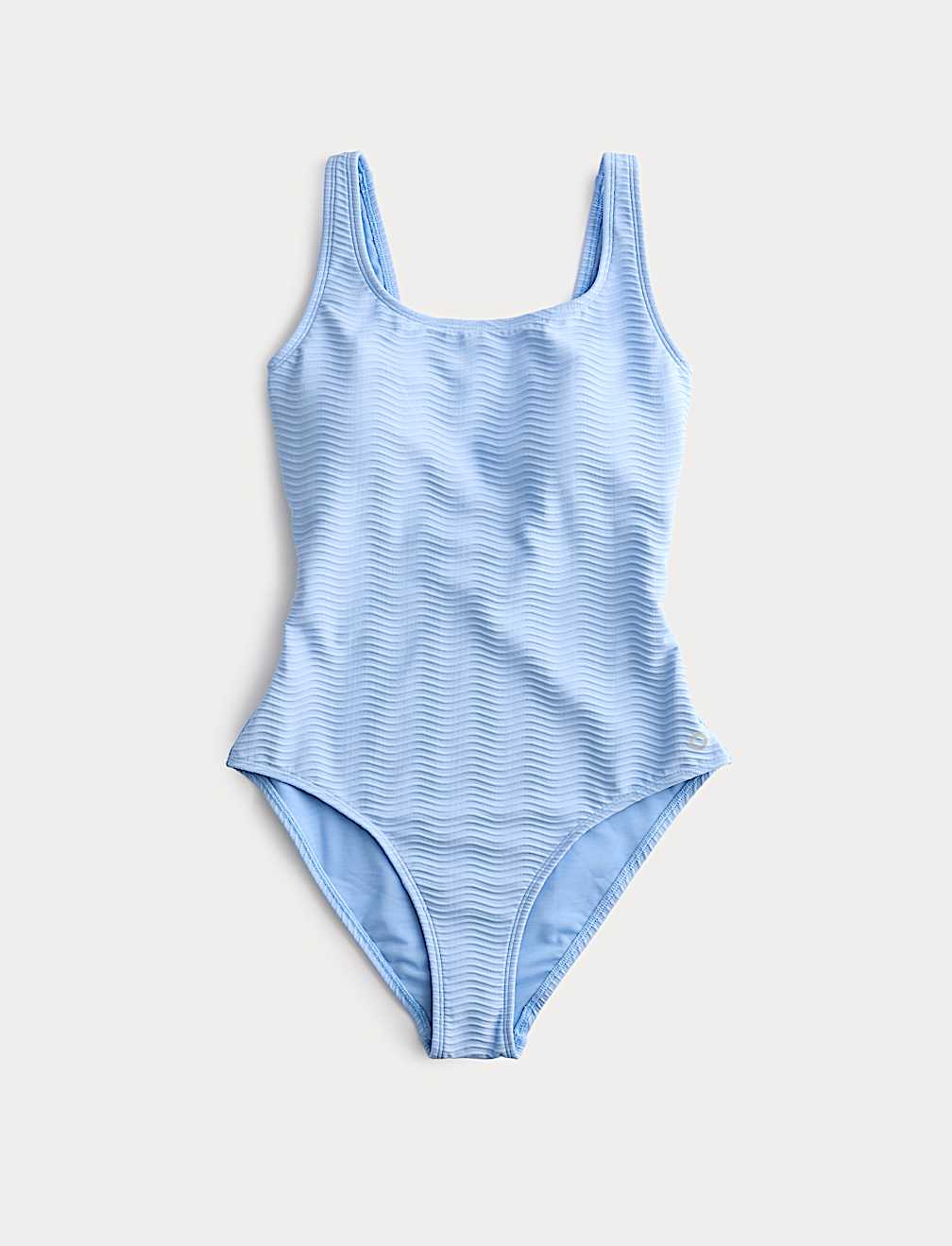 Tummy Control Textured Padded Scoop Back Swimsuit