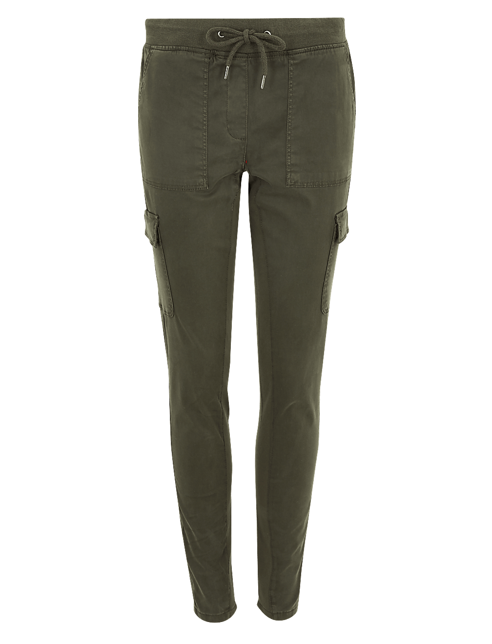 Cotton Rich Skinny Ankle Grazer Trousers
