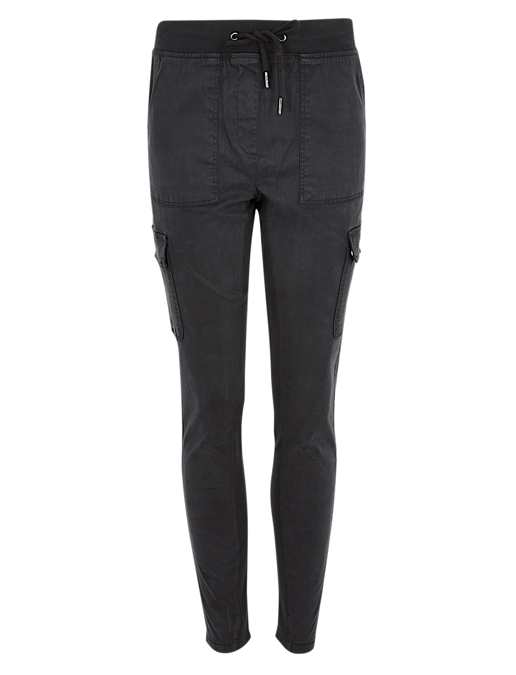 Cotton Rich Skinny Ankle Grazer Trousers