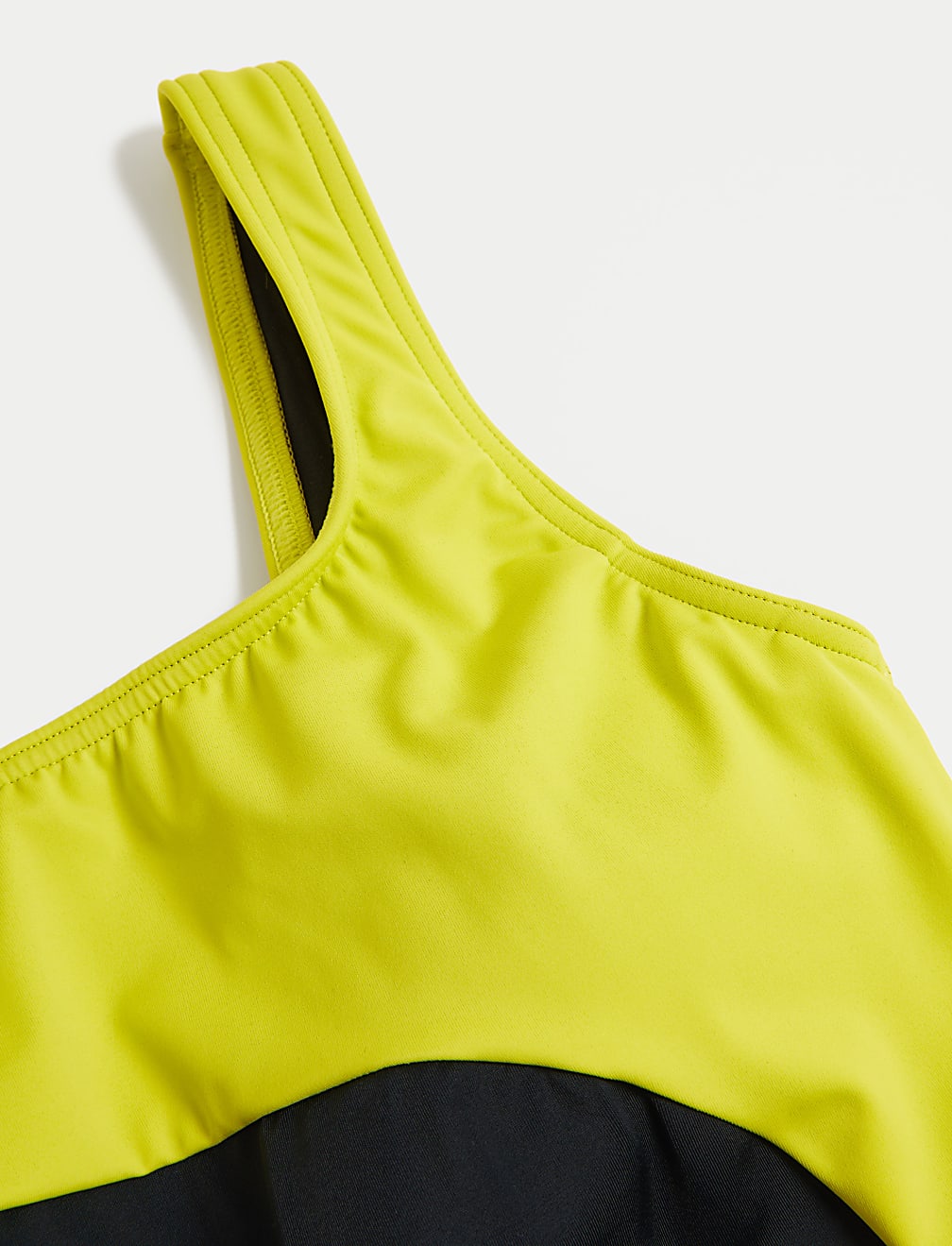 Padded Panelled Scoop Neck Swimsuit