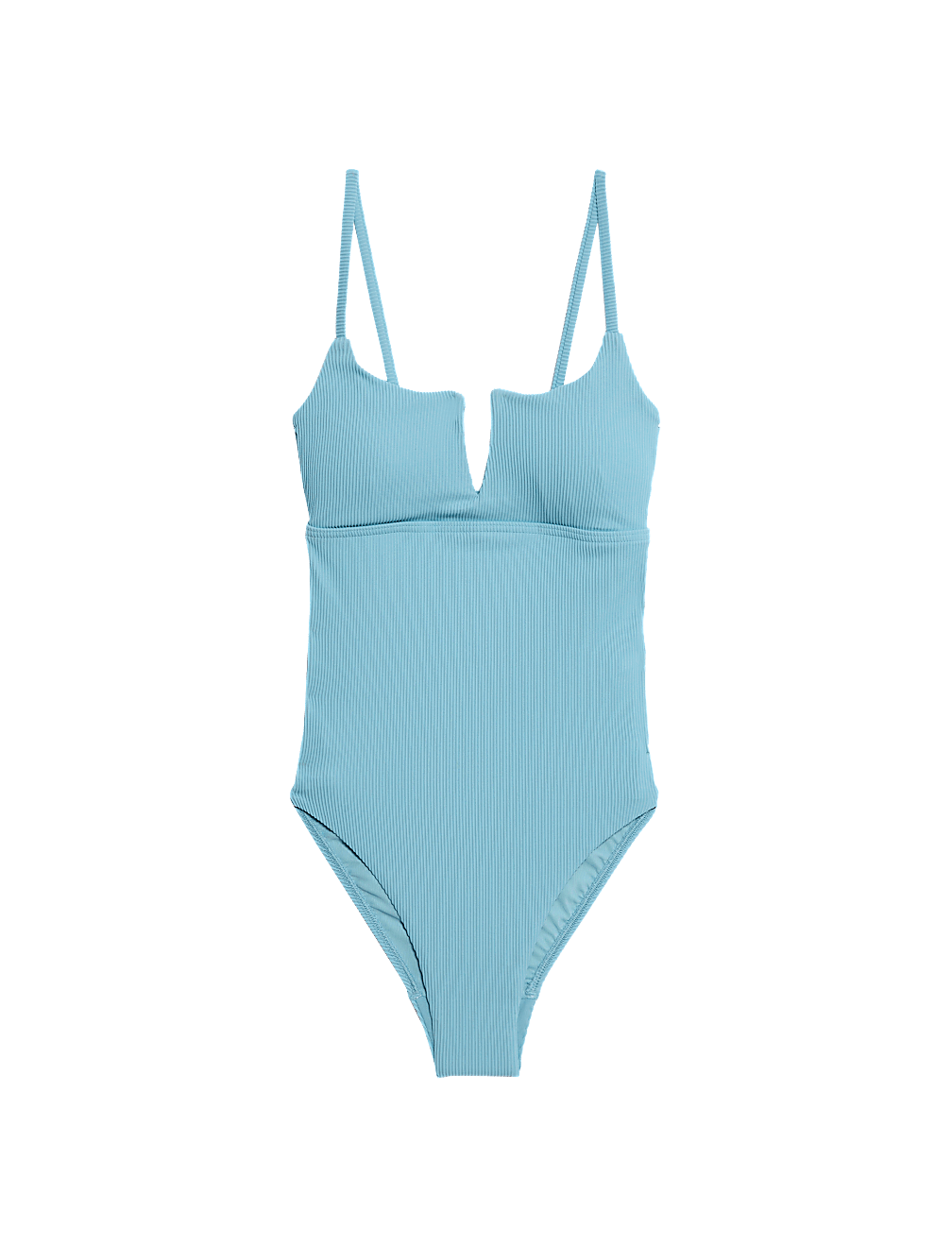 360 Tummy Control Ribbed V-Front Swimsuit