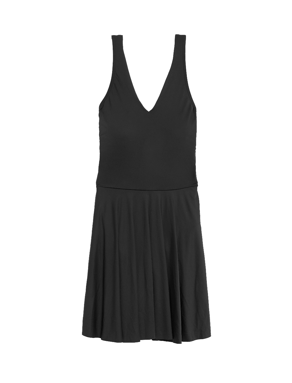 Padded V-Neck Swim Dress